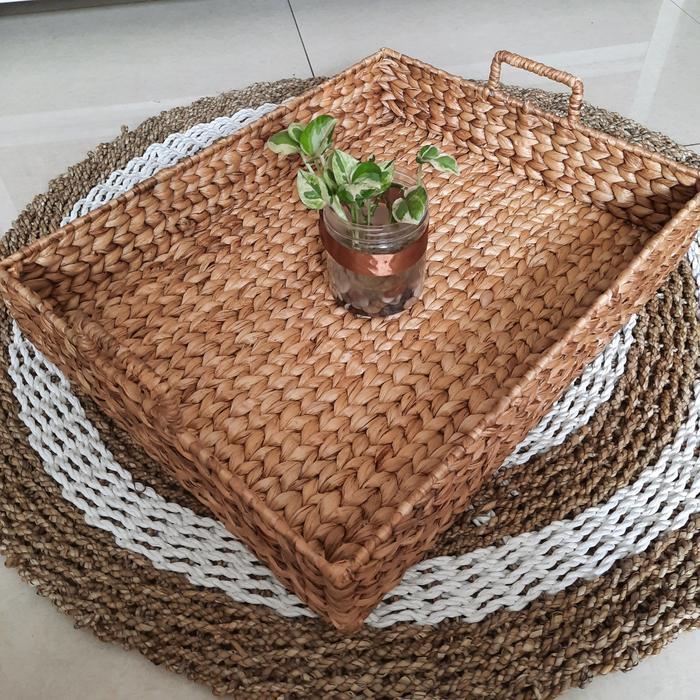 TERBARU Tray Eceng Gondok / Baki Eceng Gondok / Tray BIG SIZE XXL
