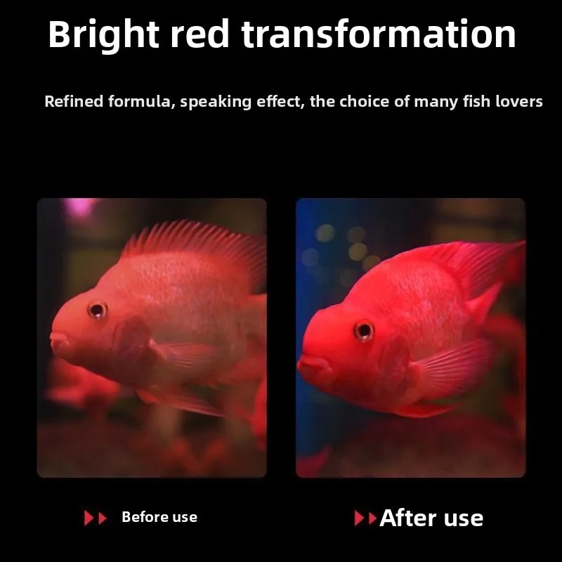 BESSN Blood Parrot Fish Food - Red Color Enhancing Floating Pellets-High Nutrition for Parrot