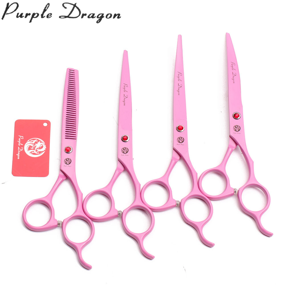 Dog Grooming Scissors Purple Japan Stainless Professional Dogs Scissors Pet Cutting Scissors Pet