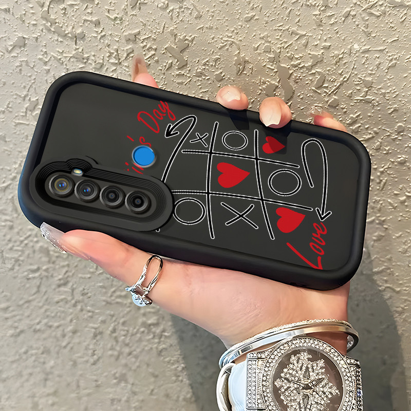 Casing Hp Untuk Realme 5 5i 5s 6i C3 C3i Narzo 10 Narzo 10A Narzo 20A Case Casing pola Catur dan hel