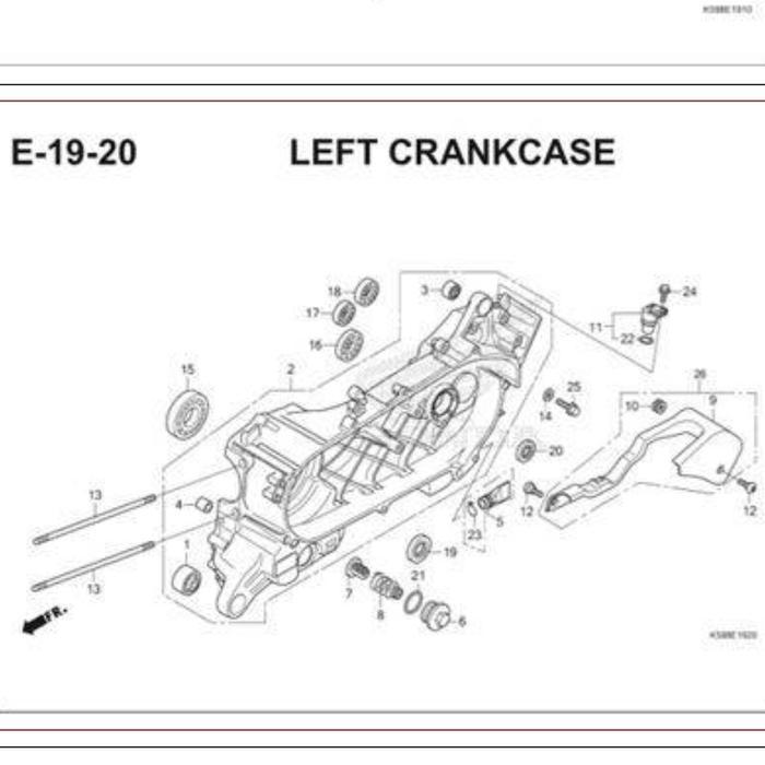 BEARING LAHER AS PULLY 6204 GENIO,BEAT,SCOOPY,VARIO FI,SPACY HB6204