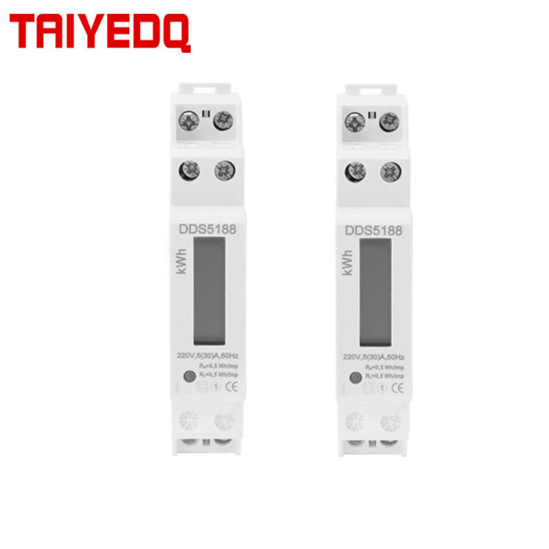 DISKON 1PC KWH energy meter 5(32)A 20A LCD digital Power Consumption Watt meters AC220V  Watt hour d