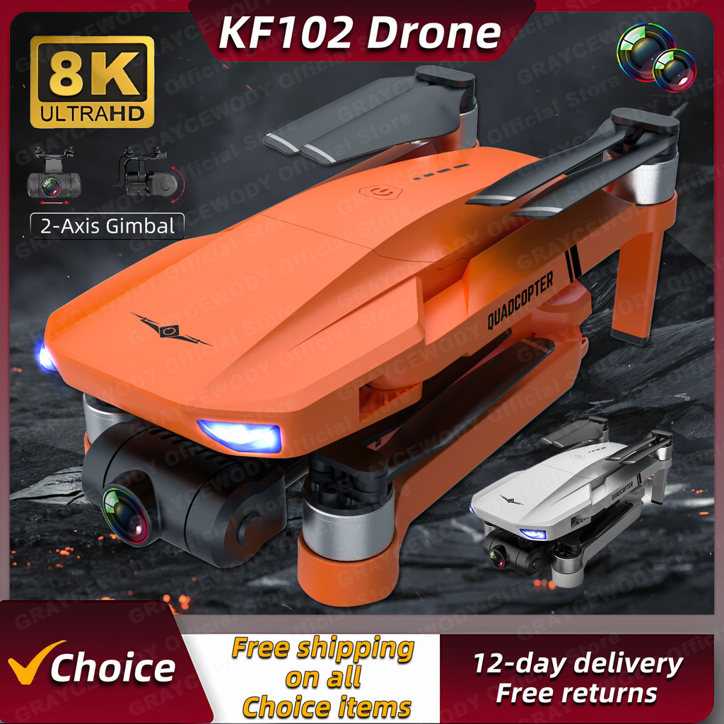 New KF102 GPS Drone 4k Profesional 8K HD Camera 2-Axis Gimbal Anti-Shake Aerial Photography Brushles