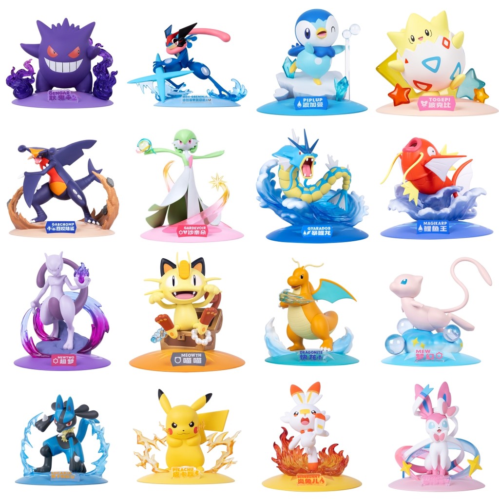 16 Style FUNISM Genuine Pokemon Figures Pikachu Mewtwo Figurine Gardevoir Sylveon Anime Model Pocket