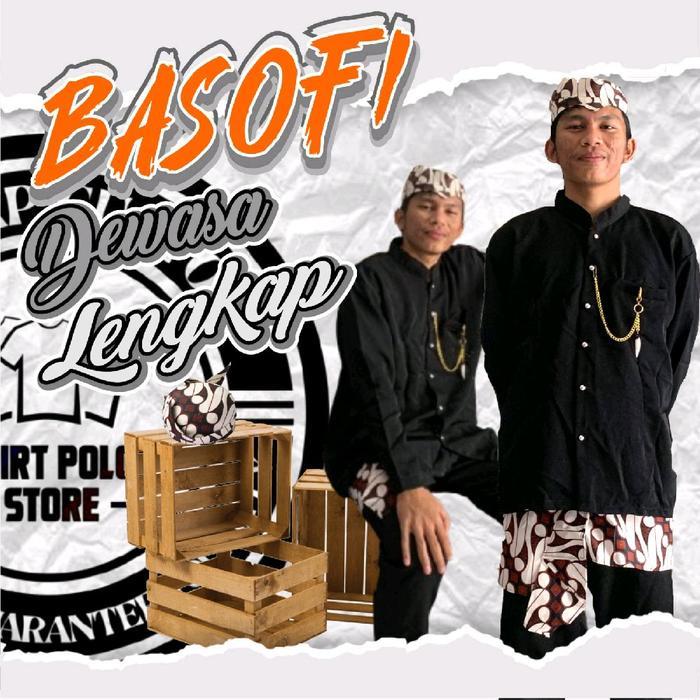 TERLARIS Basofi Baju Adat Basofi Dewasa Lengkap Baju Adat Jawa untuk Pengguna Basofi Dewasa Lengkap
