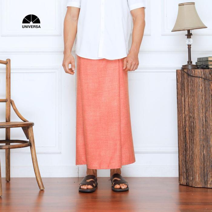 terlaris Sarung Universa - Orange (Premium Sarong) Sarung Polos Muslim Sarung Dewasa Pria 100% ori