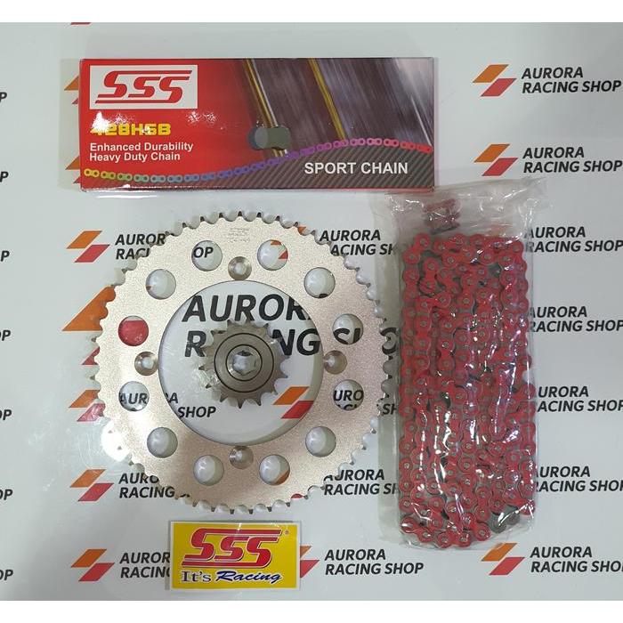 Gear Set Sss Klx 150 Series & Rantai Sss 428 Tipe Hsb 140L