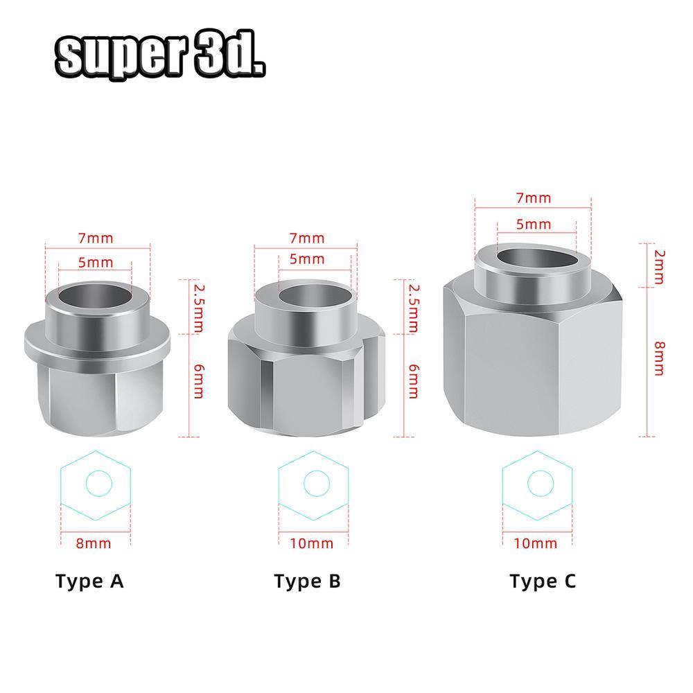 5/10Pc 3D Printer Openbuilds Eccentric Spacer V Wheel Eccentric Column Isolation Screw Nut V- Bore