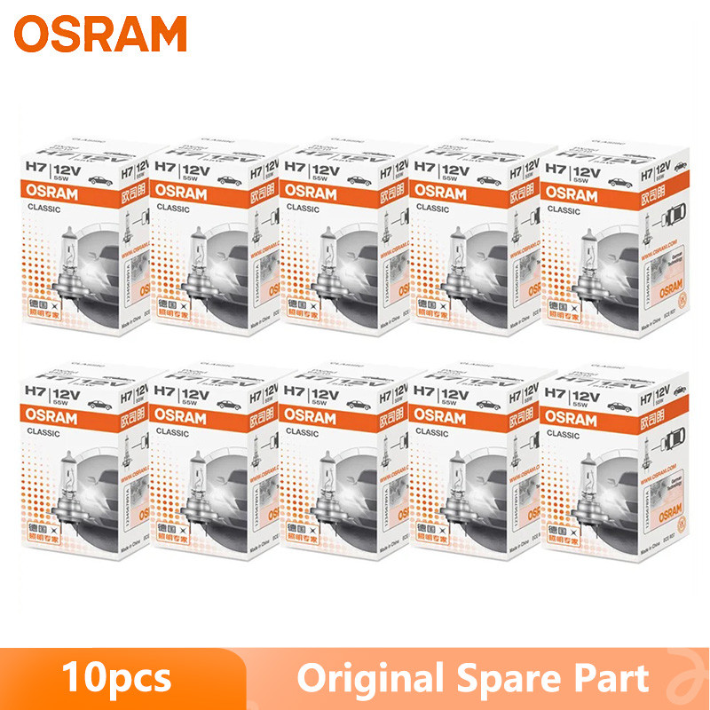 OSRAM Original H1 H4 H3 H7 12V Auto Standard Lamp 3200K Head Fog Light 55W 80W 100W Car Halogen Bulb