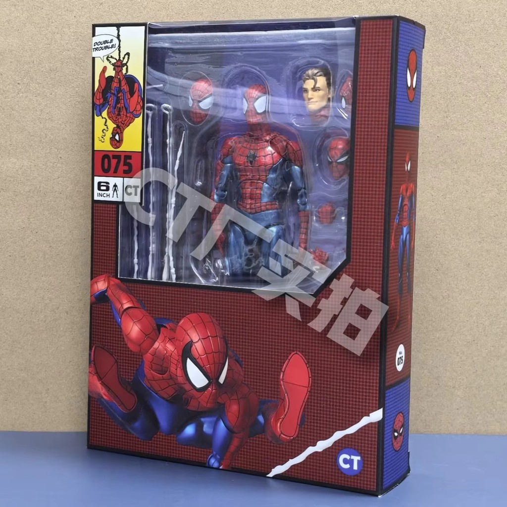 Ct Toys Spider-Man Mafex 075 Figure The Anazing Spiderman Comic Ver Mafex 185 Action Figure Figurine