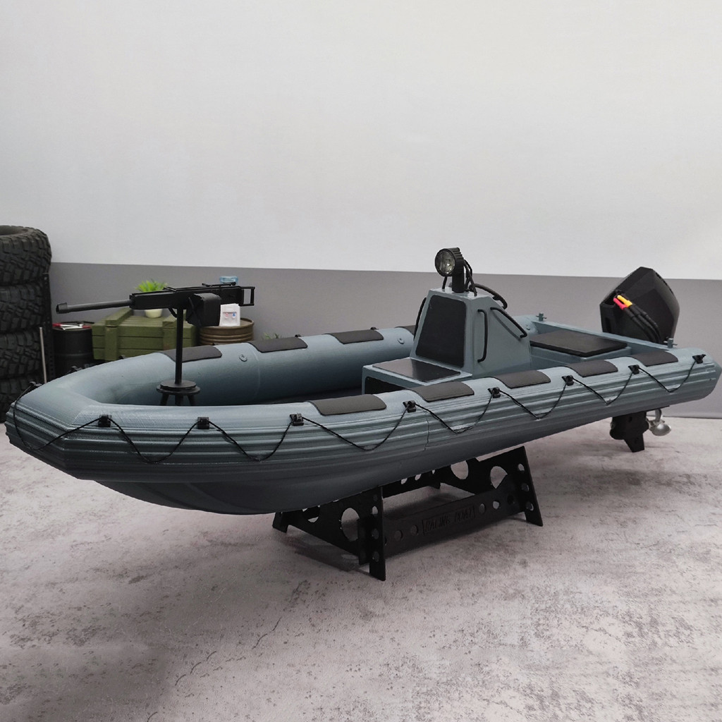 RC Boat 85cm Brushless Motor Remote Control Assault Boat Simulation 3D Printing RC Boat RTR Model