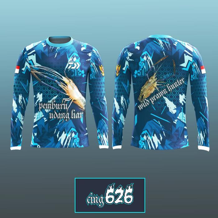 DISKON Kaos Jersey Mancing Mania Udang Galah Dryfit Printing Custom CING626 READY STOCK