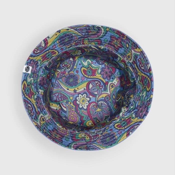 Pretty Green Purple Reversible Paisley Bucket Hat Original