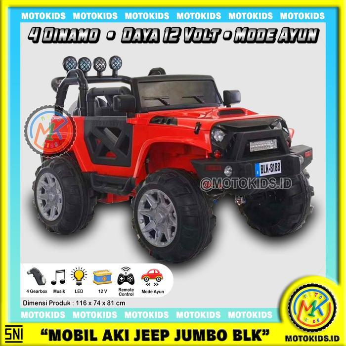 Mobil Aki Anak JEEP - BLK 8188 / Mobilan Aki Anak MOTOKIDS 4X4 UK713