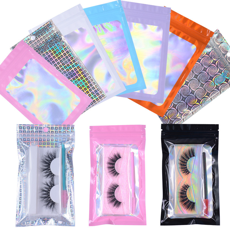 Kekelala 50pcs Eyelash Aftercare Packing Bags Wholesale Eye lash Packaging Box Supplier Empty