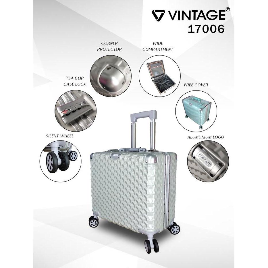 ORIGINAL Vintage Milano Koper Hardcase Cabin PC Clip Case 18 Inci 17006 GARANSI RESMI READY STOCK