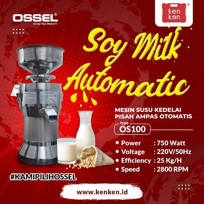 MESIN SUSU KEDELAI PISAH AMPAS OTOMATIS OSSEL MURAH MESIN SOYA OSSEL