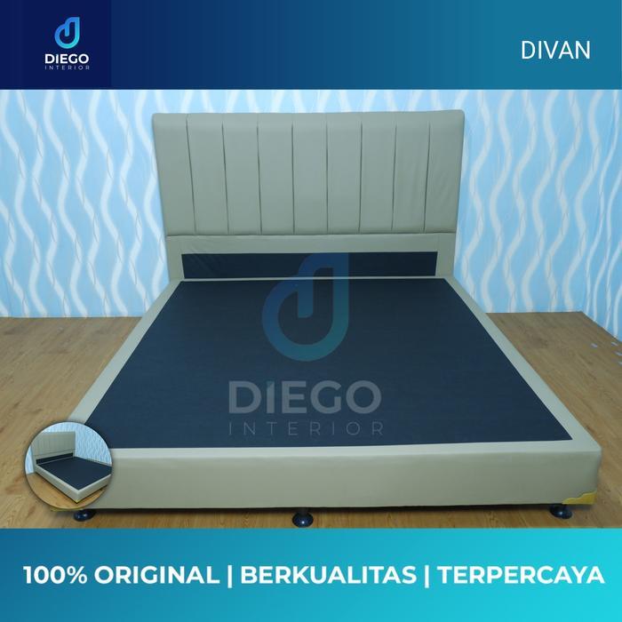 Divan Dipan Sandaran Full Rangka Tempat Tidur Untuk Springbed 120X200