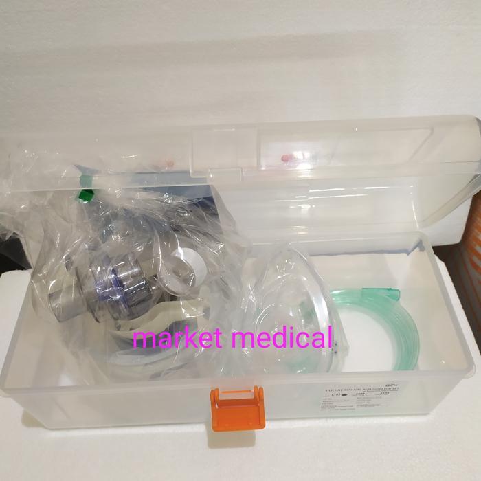 AMBU BAG/RESUCITATOR SET MANUAL DEWASA MPM SILICONE