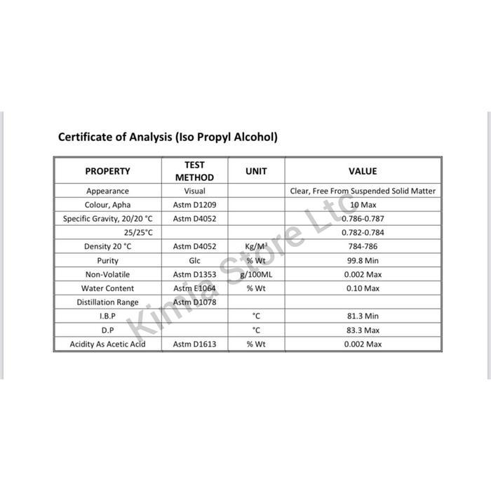 ISOPROPYL ALKOHOL 99% 20 LITER / ISOPROPYL ALKOHOL 70% 20 LITER