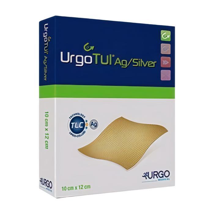 URGOTUL AG/SILVER CONTACT LAYER 10CM X 12CM LAPISAN KONTAK FLEKSIBEL ANTIBAKTERI SPEKTRUM LUAS