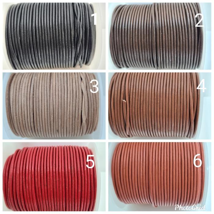 "New" Tali kulit asli bulat - rounded genuine leather 2mm