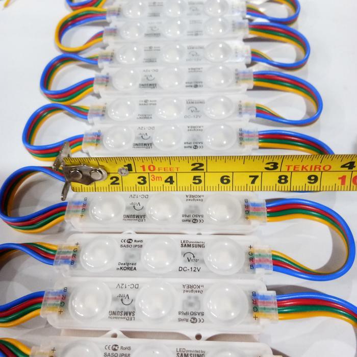LAMPU LED MODUL 3 MATA RGB SAMSUNG 20PCS