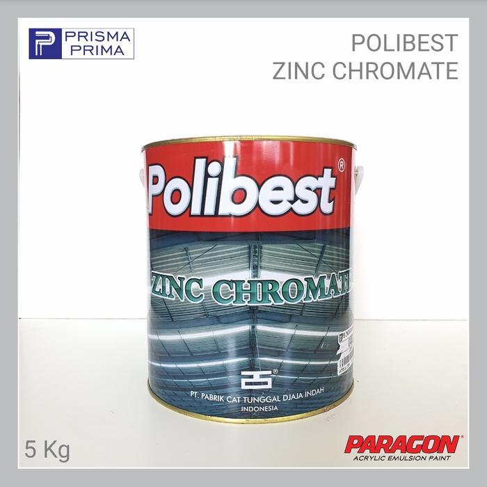 Cat Dasar Meni Besi Polibest Zinc Chromate Anti Karat Galon 5 Kg