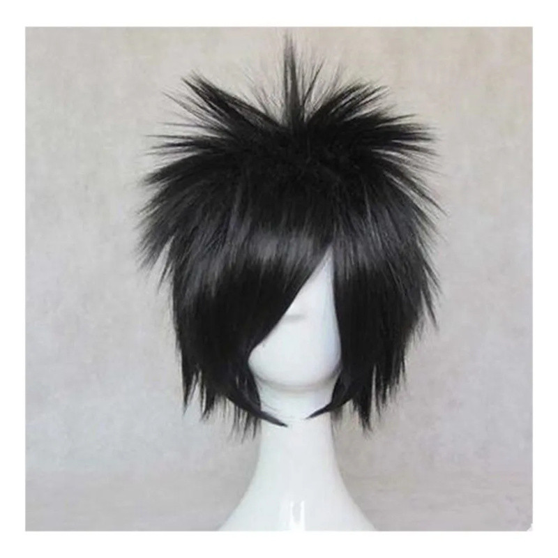 Anime Cosplay Wig Uchiha Sasuke Bla Short Synthetic Hair Men Halloween Hair