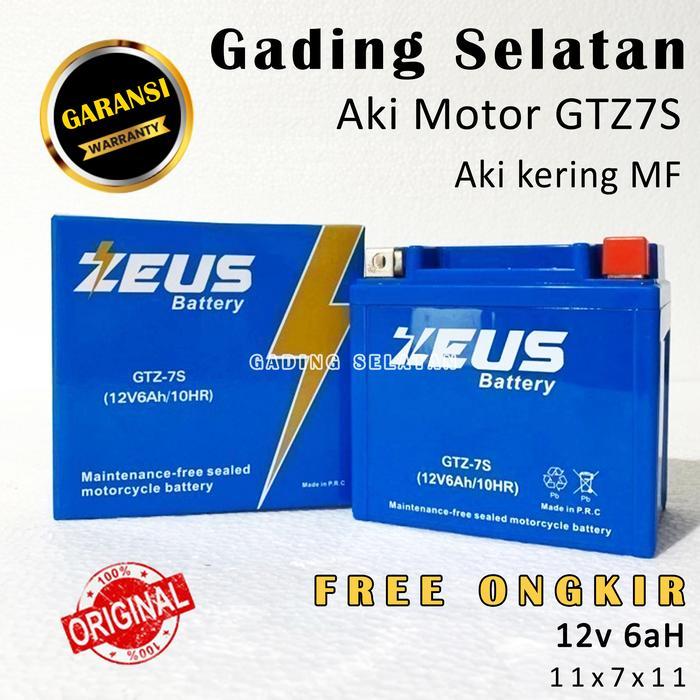 Aki Motor Gtz7S Zeus Aki Kering Gel Motorcycle