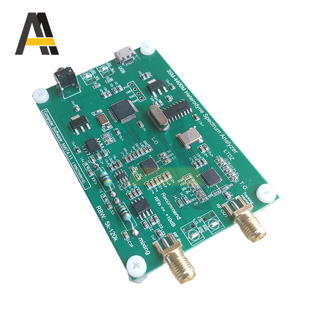 35M-4400M SPECTRUM ANALYZER BOARD RF FREQUENCY DOMAIN ANALYSIS TOOL SPECTRUM ANALYZER WITH USB