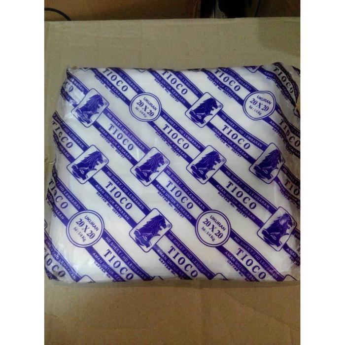 (PROMO RAMADHAN) PROMO PAKET ISI 4 PACK PLASTIK ALAS TIOCO 20 X 20 - ALAS TIOCO/MASCOT PREMIUM