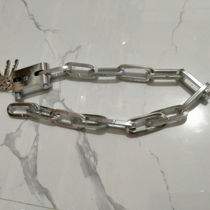Rds - Gembok Rantai 60Cm Kunci Rante Pagar