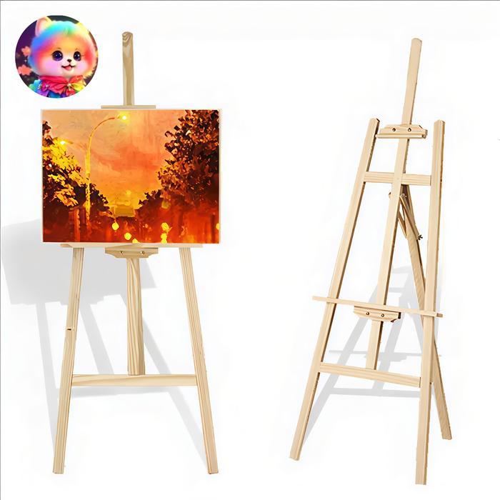Easel Wooden Lukis Foto Wedding Stand Kayu