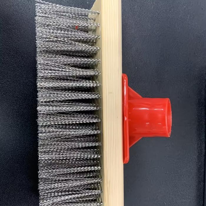 SIKAT KAWAT STAINLESS STEEL PEGANGAN PANJANG KAWAT BAJA SIKAT PENCUCIAN LANTAI SIKAT PEGANGAN