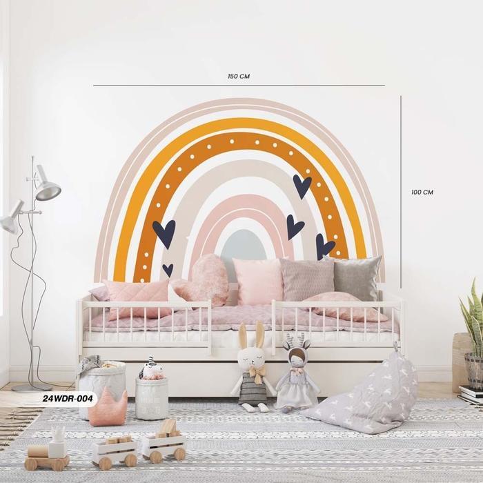 Stiker Dinding Stiker Dinding Kamar Anak Stiker Dinding Motif Pelangi 1 Stiker Dinding Gambar