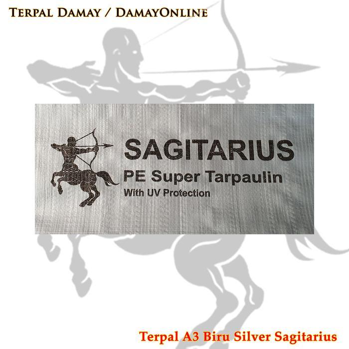 TERPAL ROL A3 BIRU SILVER KOREA SAGITARIUS ( HARGA / ROL )