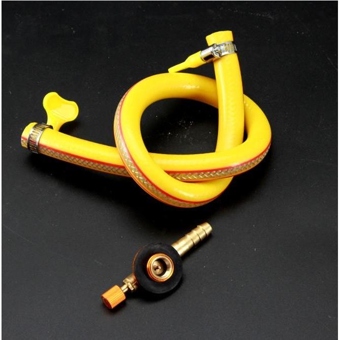 adaptor gas kaleng canister plus selang kumplit