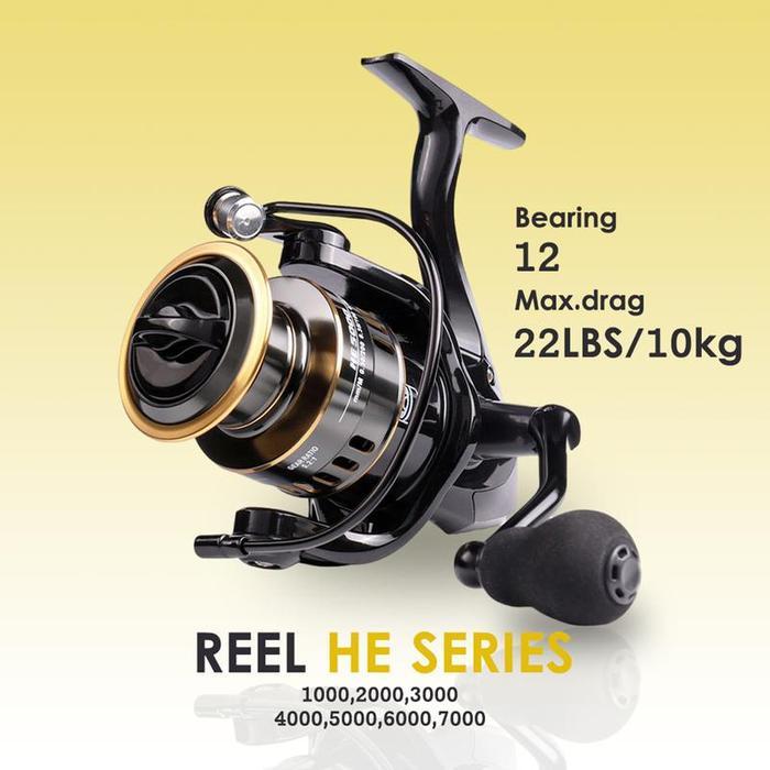 10kg Reel Pancing HE500-7000/ Reel Pancing Murah Kuat Power Handle Metal Laut Ikan
