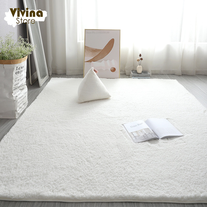 Shaggy Room Carpet Solid Hair Carpet Custom Large Size Living Room Rug Fluffy Rug For Children Room