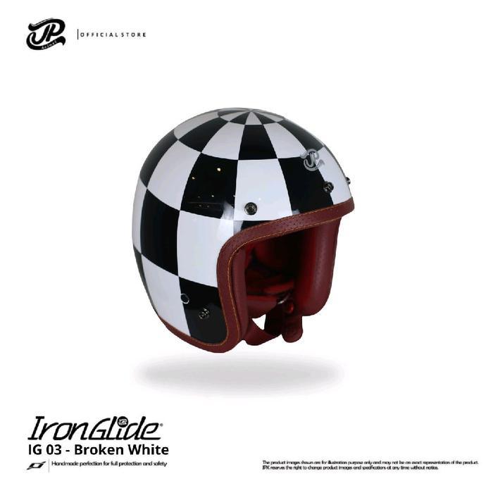 HELM SLIM HEAD,HELM JP IRONGLIDE SOLID , ORIGINAL HELMET MOTORCYCLE