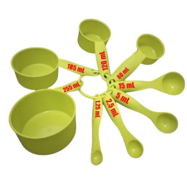 Sendok Ukur Sendok Takar Set Serba Guna 8 Macam Ukuran 8 In 1 Plastik