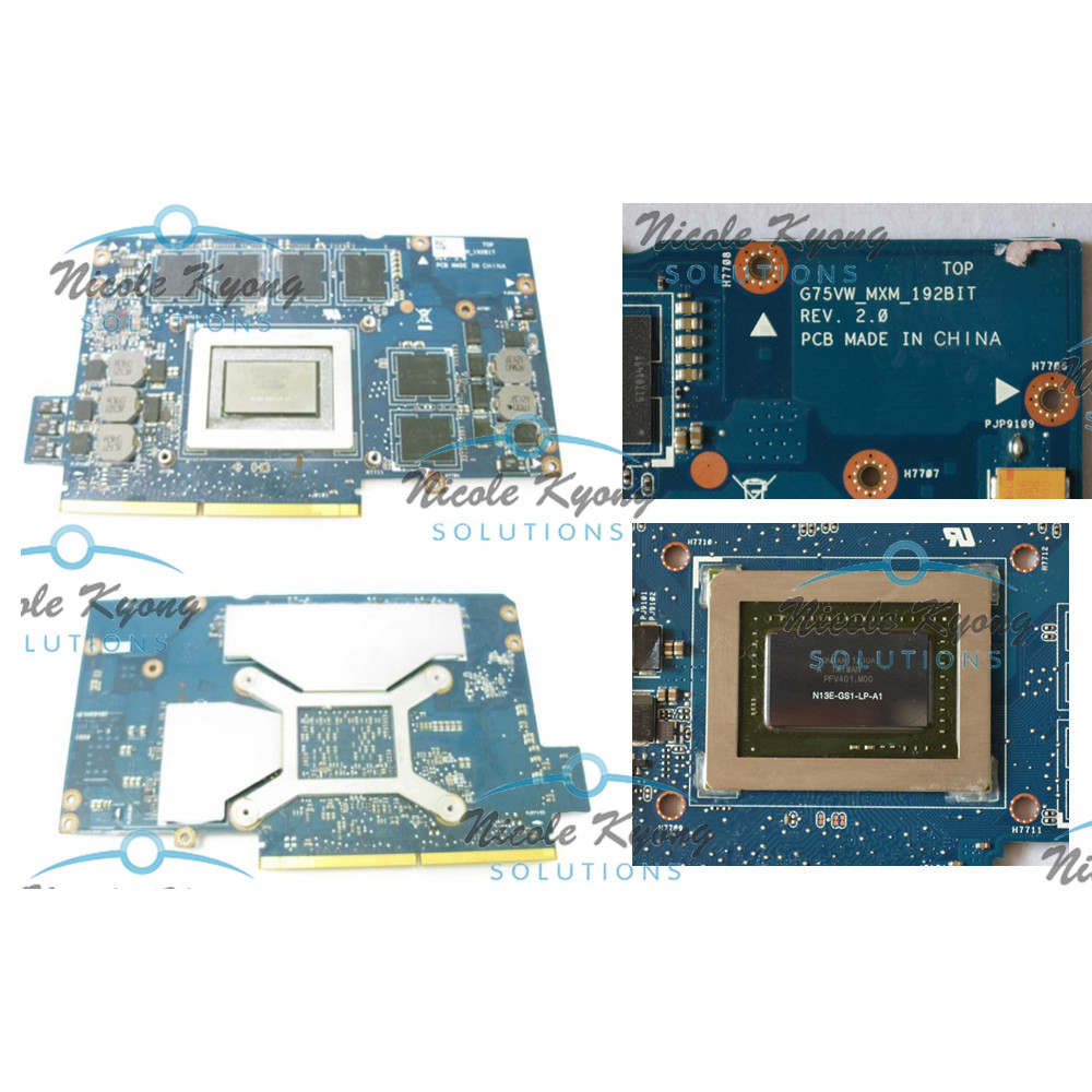 GTX 670M 660M 60-N2VVG1200 60-NLEVG1001 69N0NQV10D01 60-N2VVG1300 60-N2VVG1301 69N0MBV13B03 For ASUS
