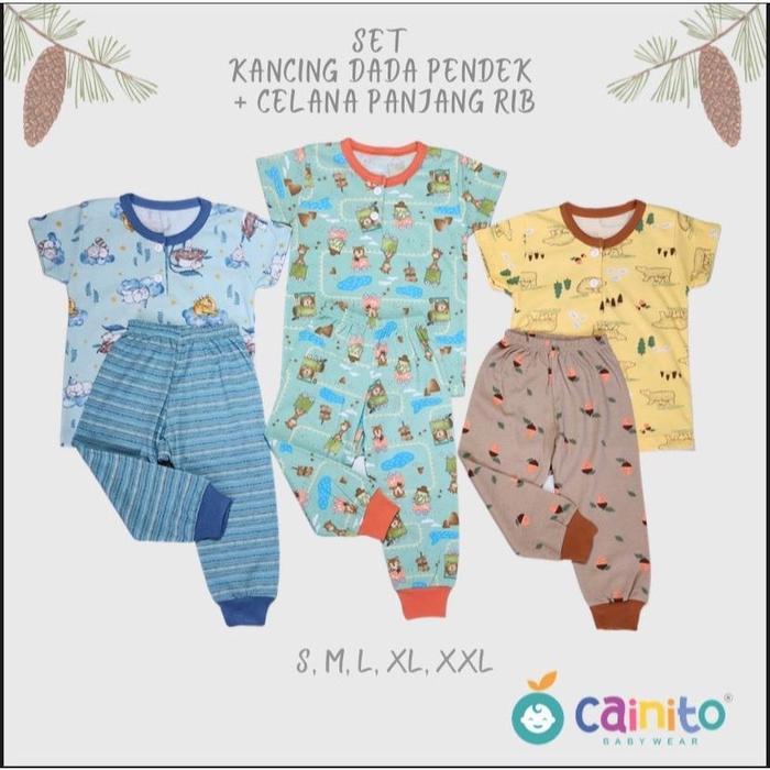 3PCS_SETELAN CAINITO (Cpr) BABY WEAR Bayi Katun