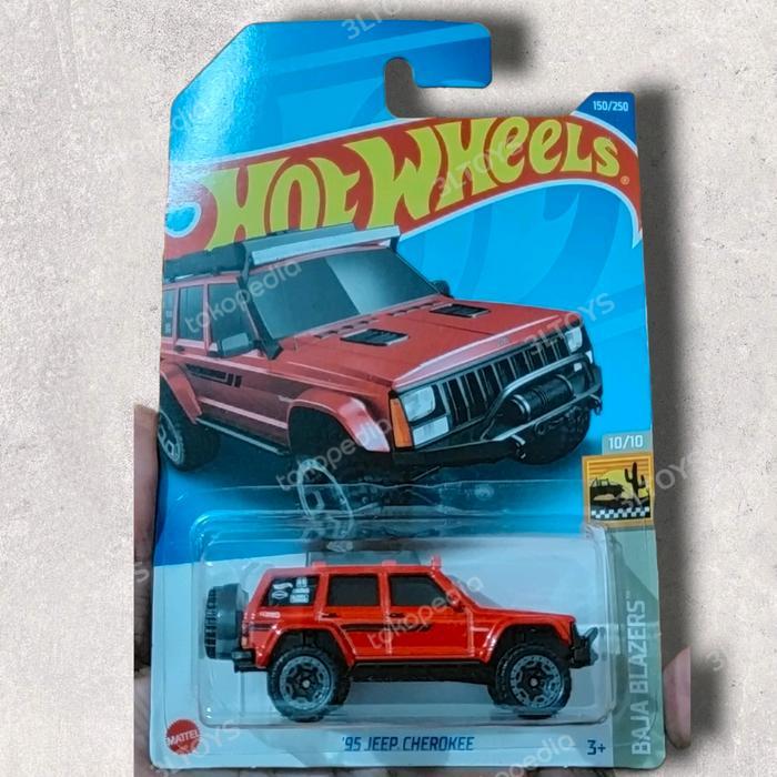 HOTWHEELS 95 JEEP CHEROKEE MERAH
