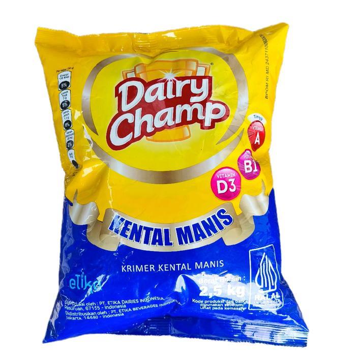 Susu Krimer Kental Manis Skm Dairy Champ Bantal 2,5Kg / Dairy Champ 2 5Kg / Dairy Champ Kental Manis