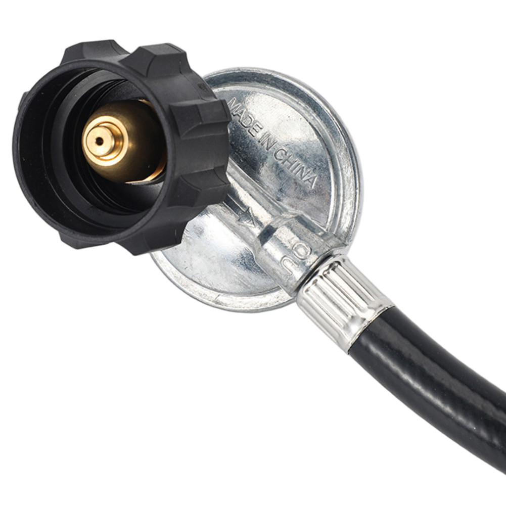 180 Degree Body Assembly BBQ Regulator 2ft And 4.9ft Hose Options Compatible With 5-40 Lb Tanks