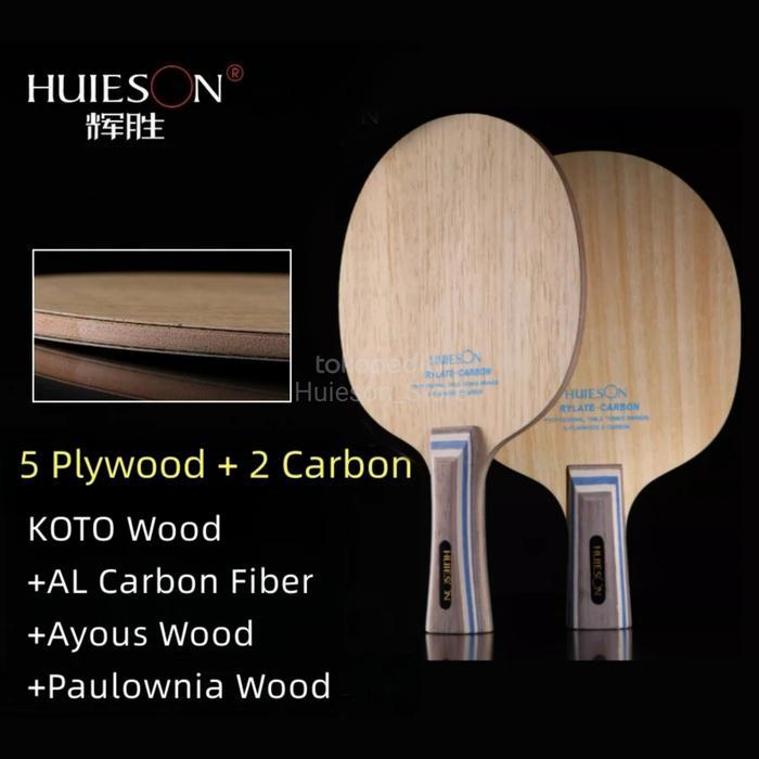 Huieson Bet Penhold pingpong 5ply wood 2ply ALCarbon Fiber lightweight