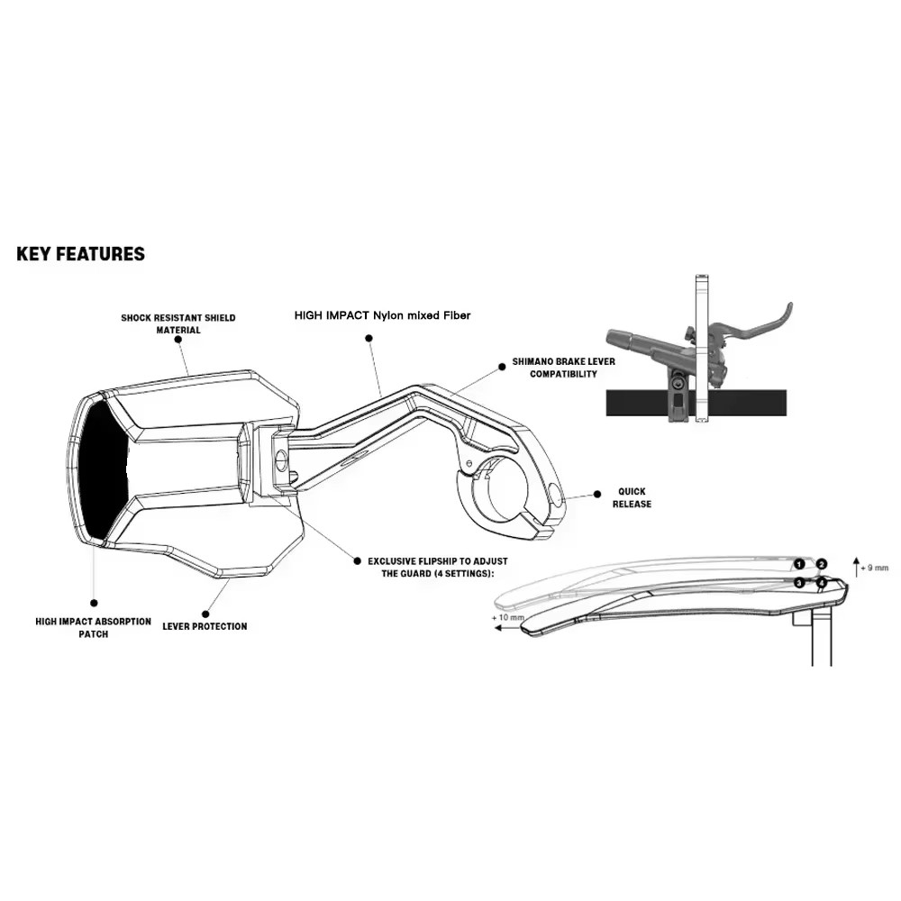 Nock Handguard V2 Mtb Bicycle Handguard For MTB XC Enduro Endurance E-bike Downhill Bike Handlebar