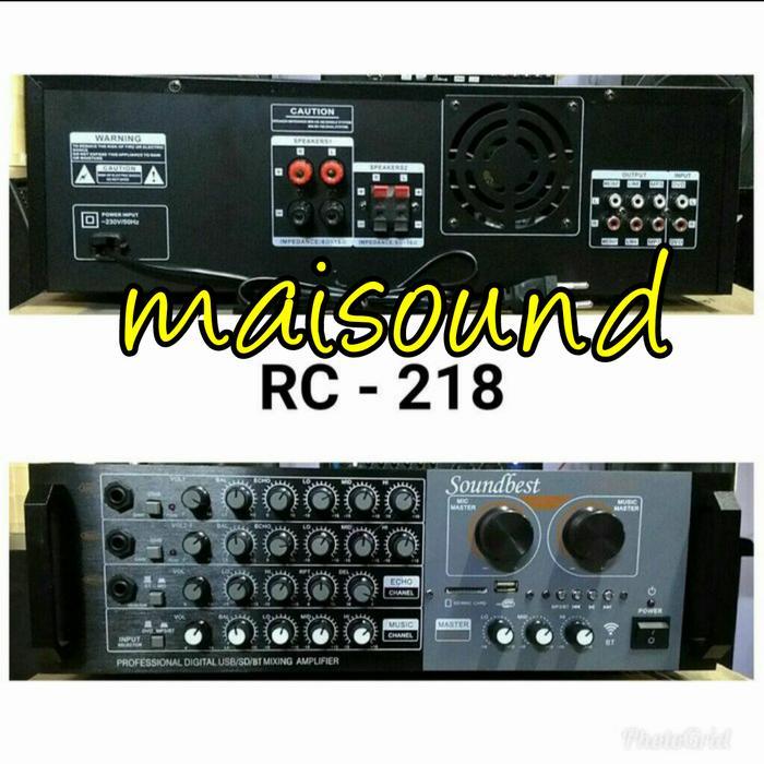 AMPLIFIER SOUNDBEST RC218 AMPLI SOUNDBEST RC 218 ORIGINAL BLUETOOTH